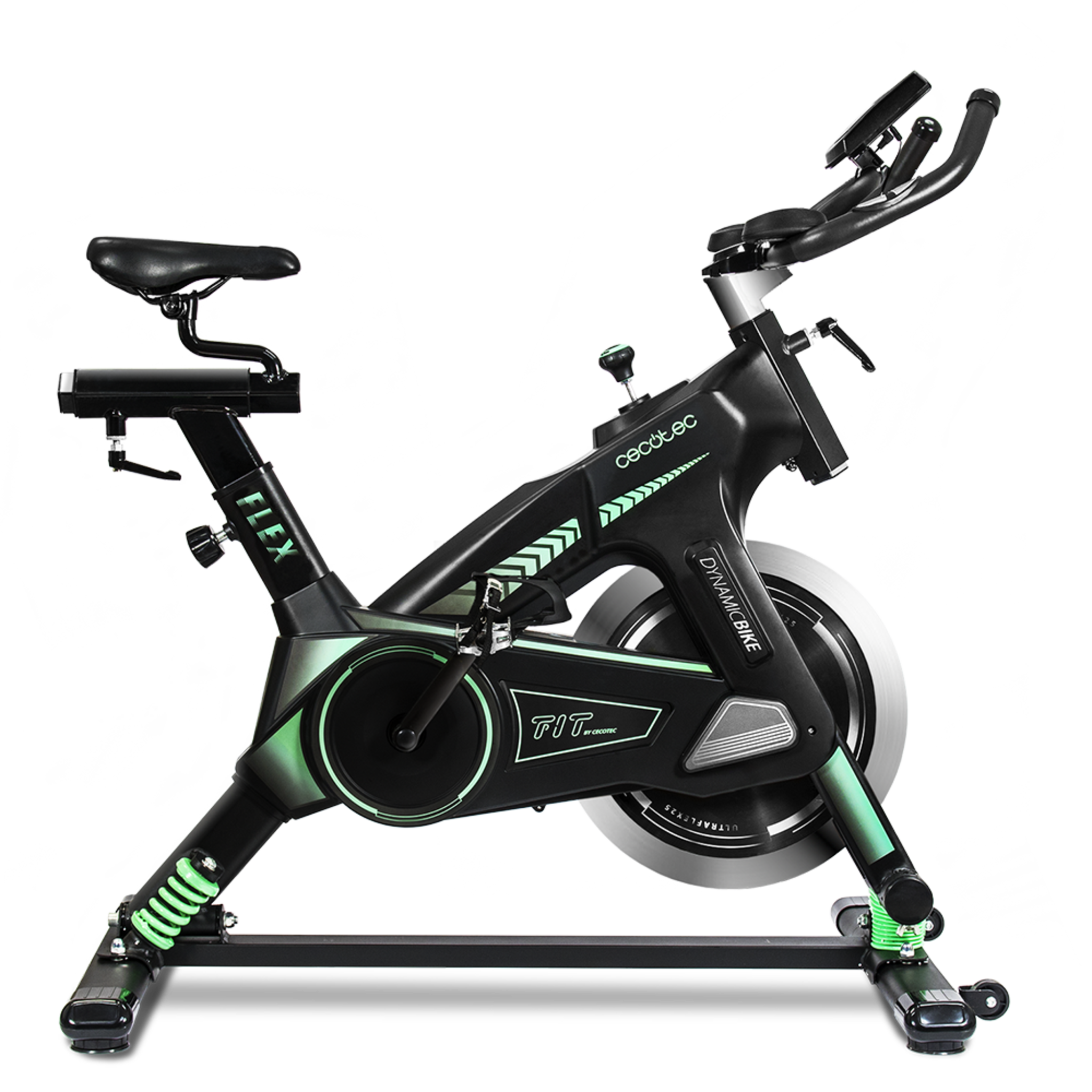 Cecotec Bicicleta Estática DrumFit Cycle 6000 Pegasus Pro. Resistencia  Magnética regulable con Motor, Manillar con sensor de frecuencia cardíaca
