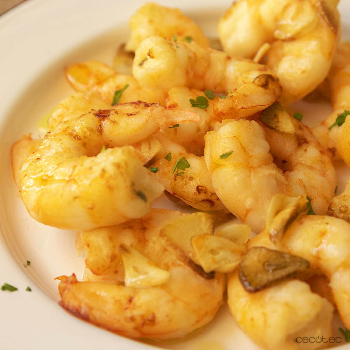 Gambas al ajillo en Cecofry