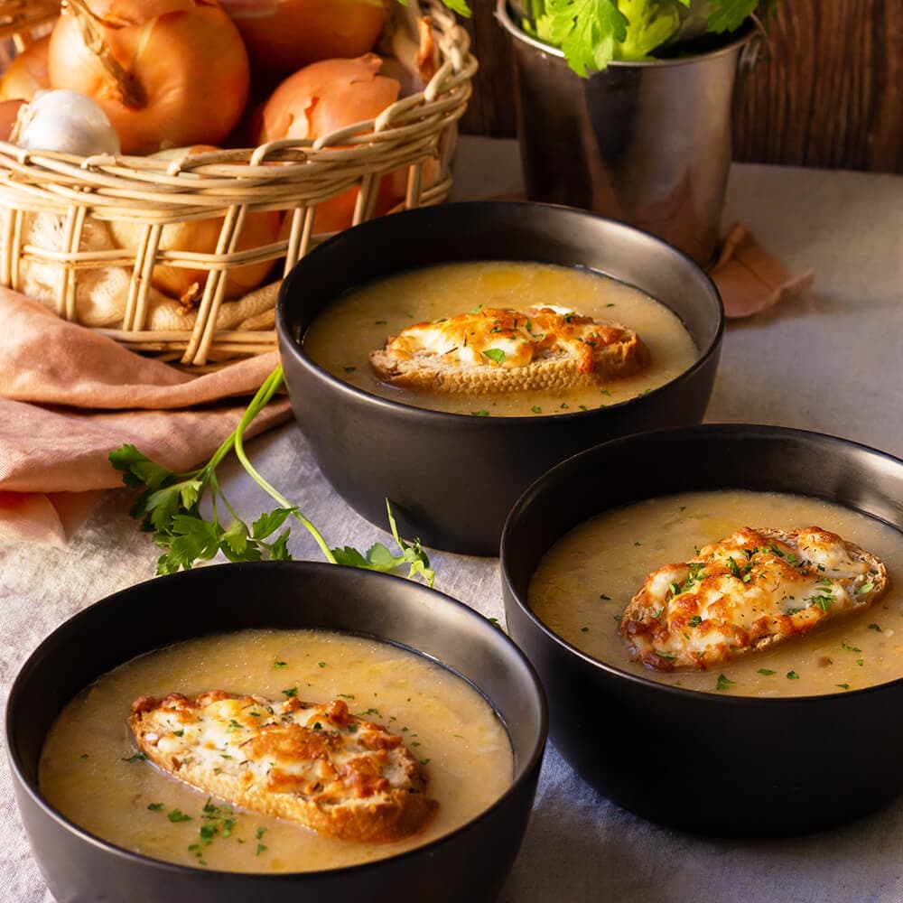 Sopa de cebolla en Ollas GM