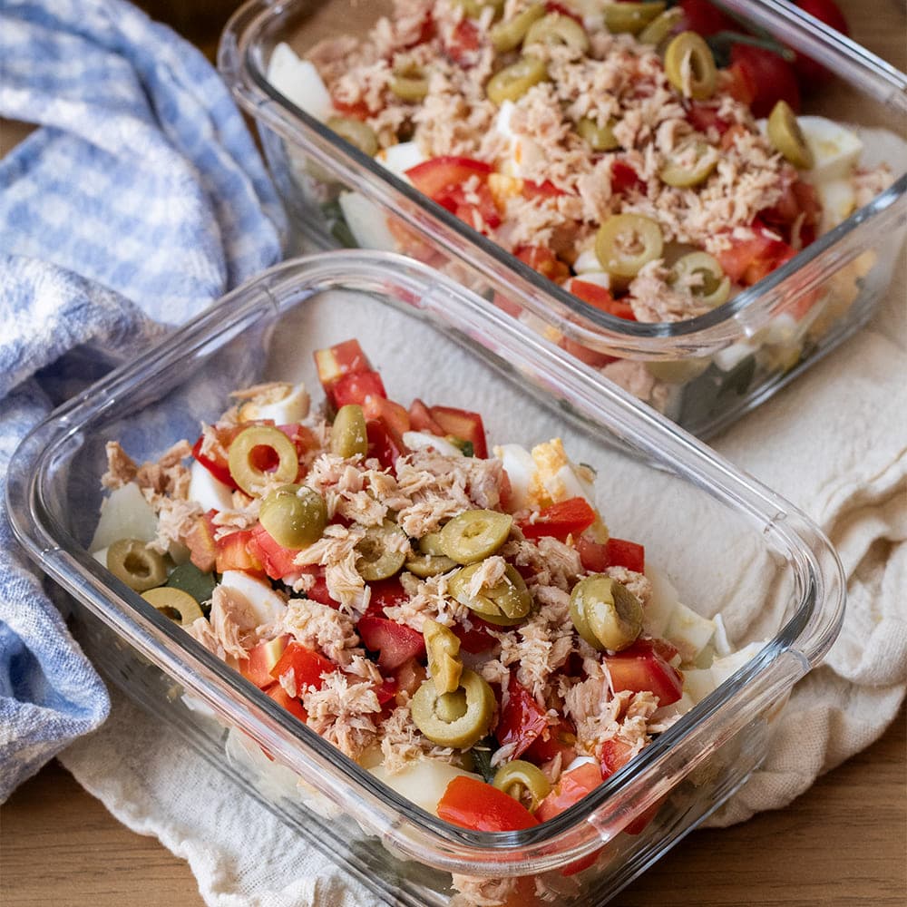 Tupper de ensalada de judía y patata en Ollas GM