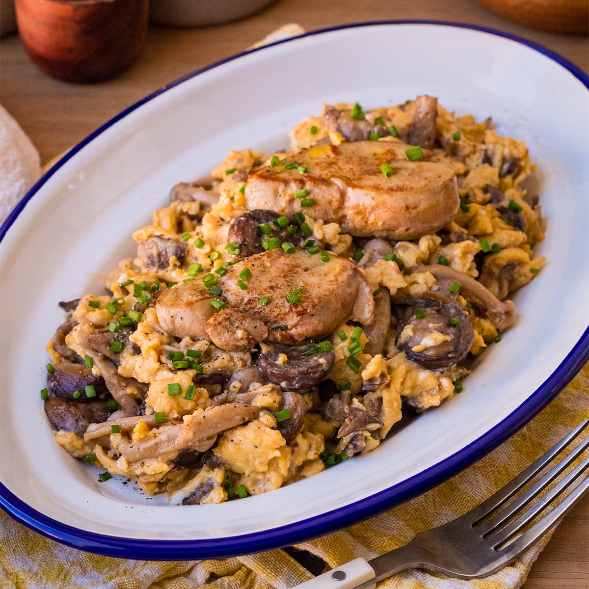 Revuelto de setas y foie en Olla GM