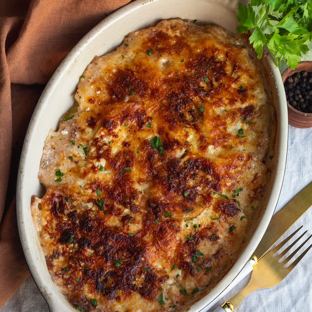 Gratin Dauphinois (patatas gratinadas) en Cecofry