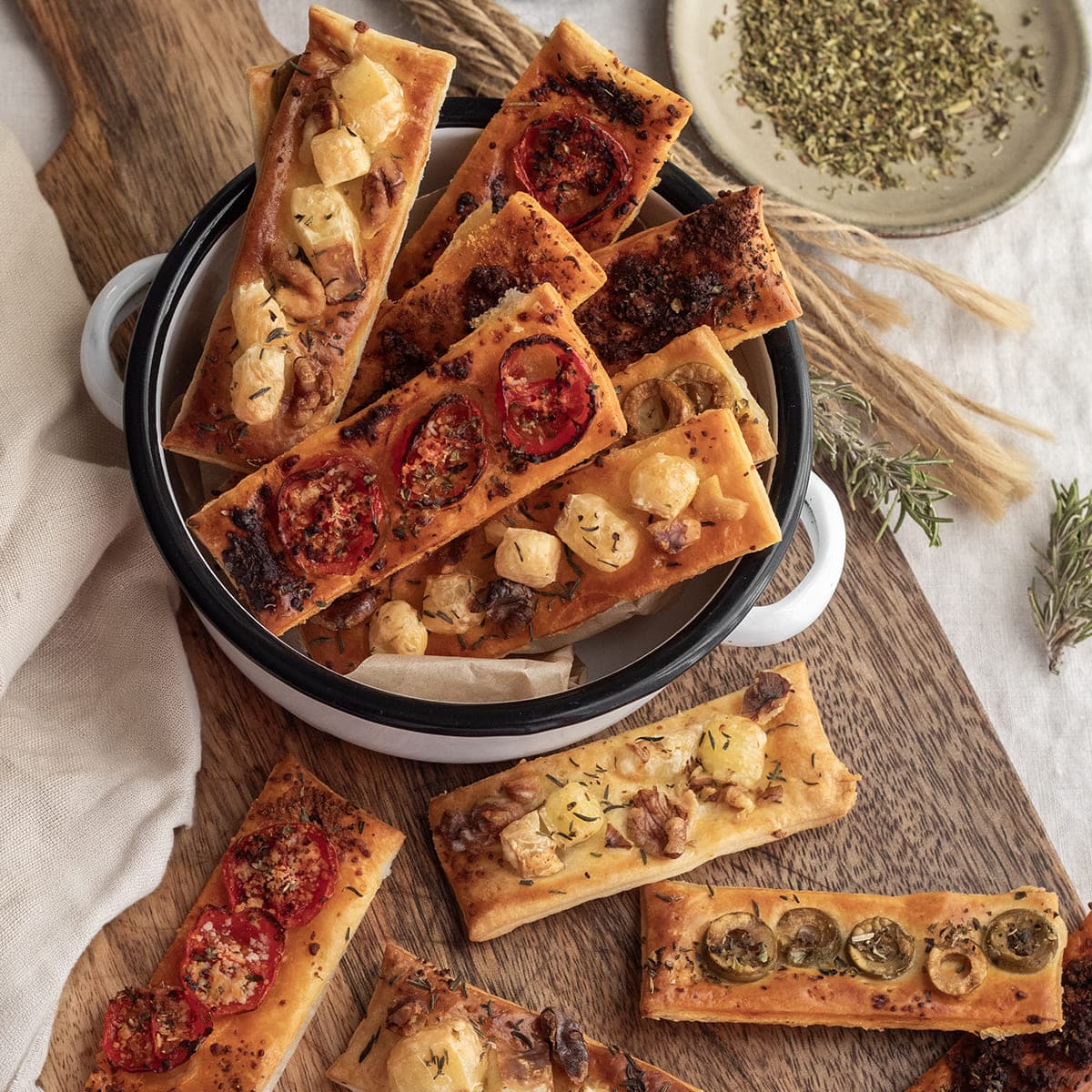 Hojaldres aperitivo en Cecofry