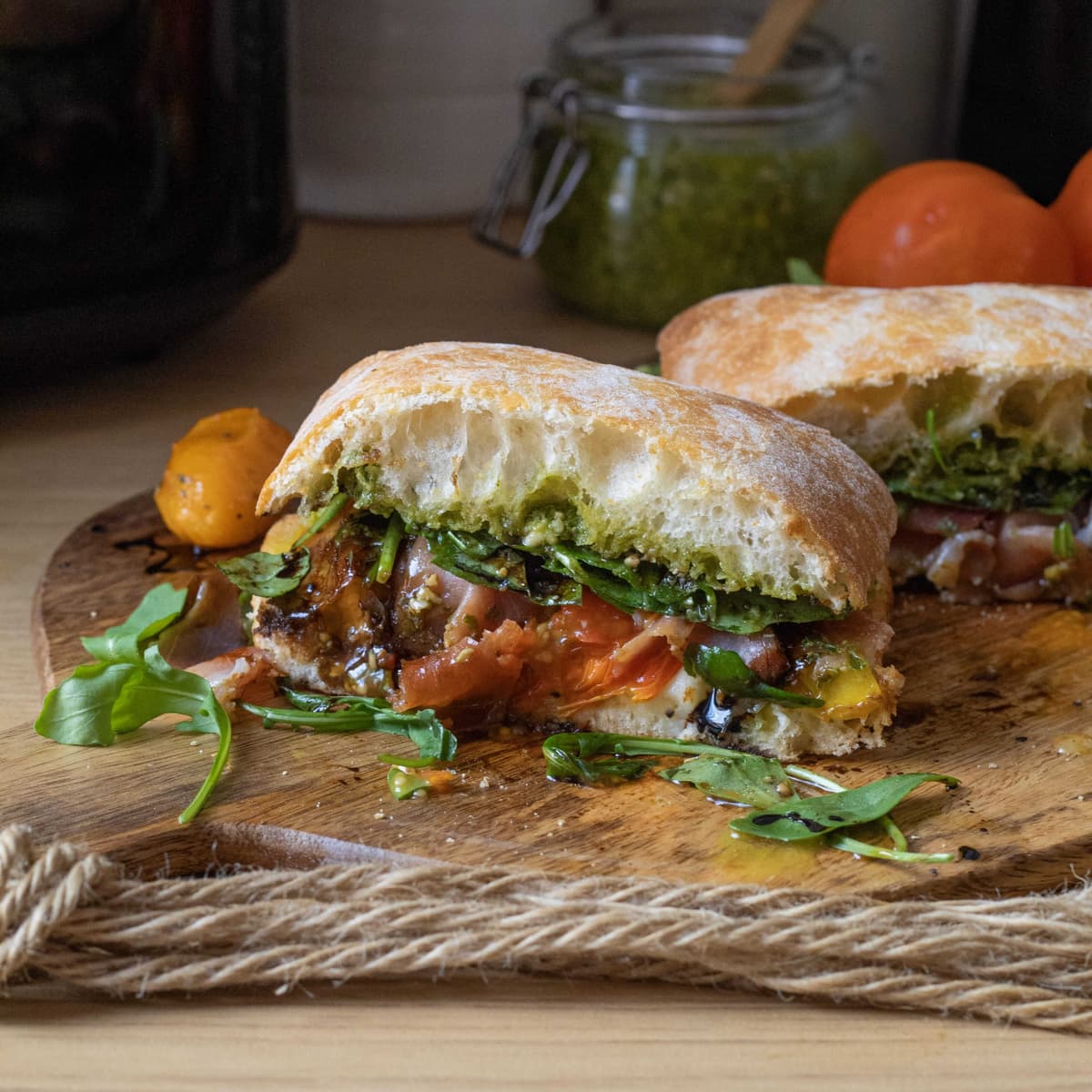 Sandwich caprese en Cecofry