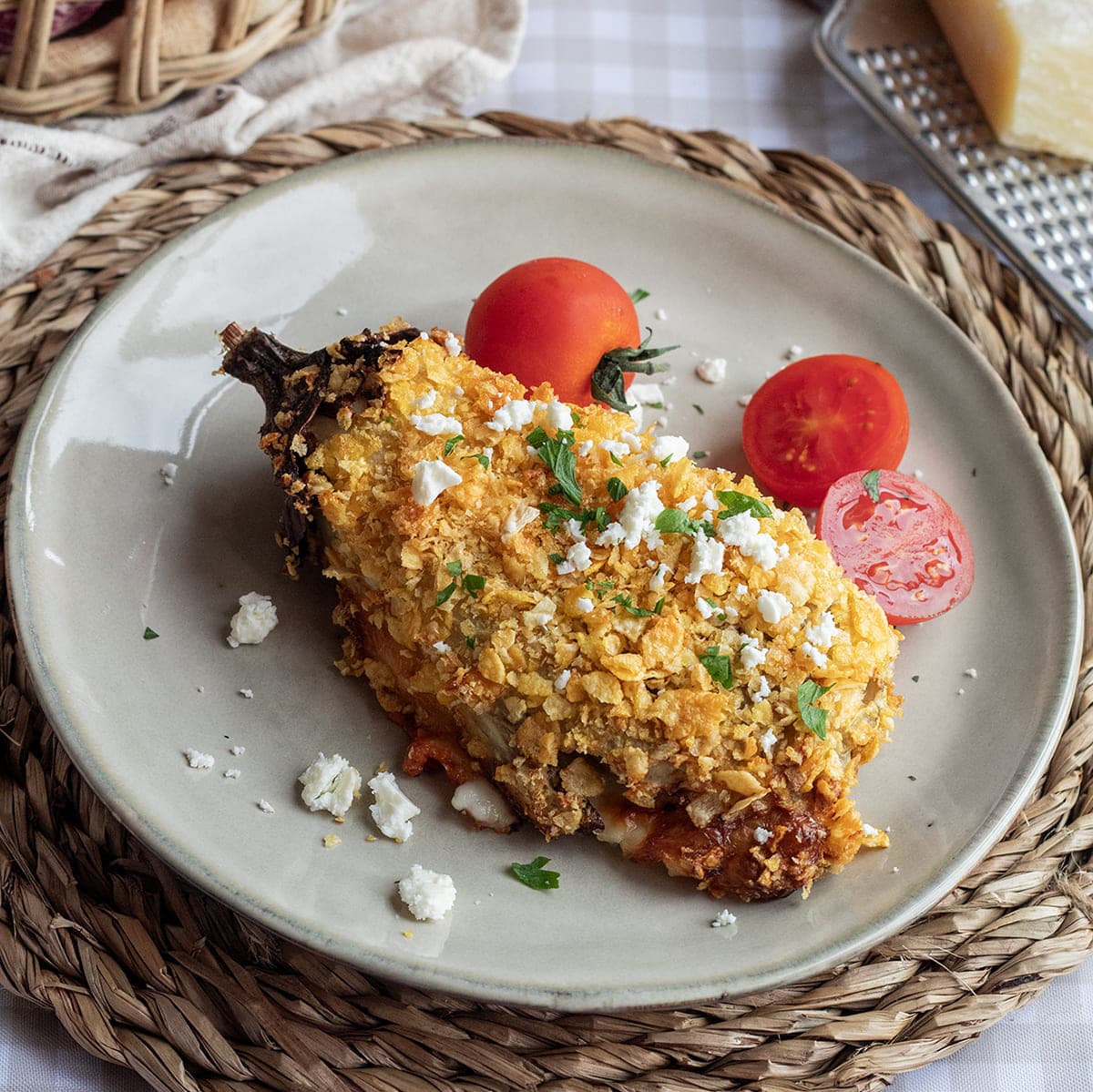 Milanesa de berenjena en Cecofry