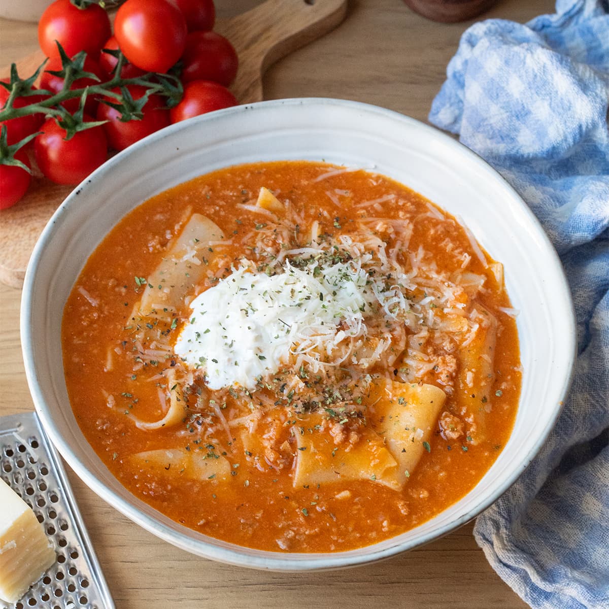 Sopa de Lasaña en Mambo