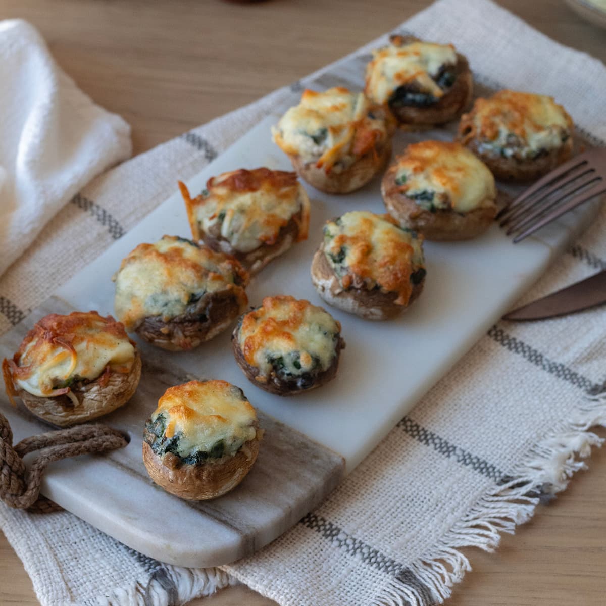 Champiñones rellenos cremosos en Olla GM