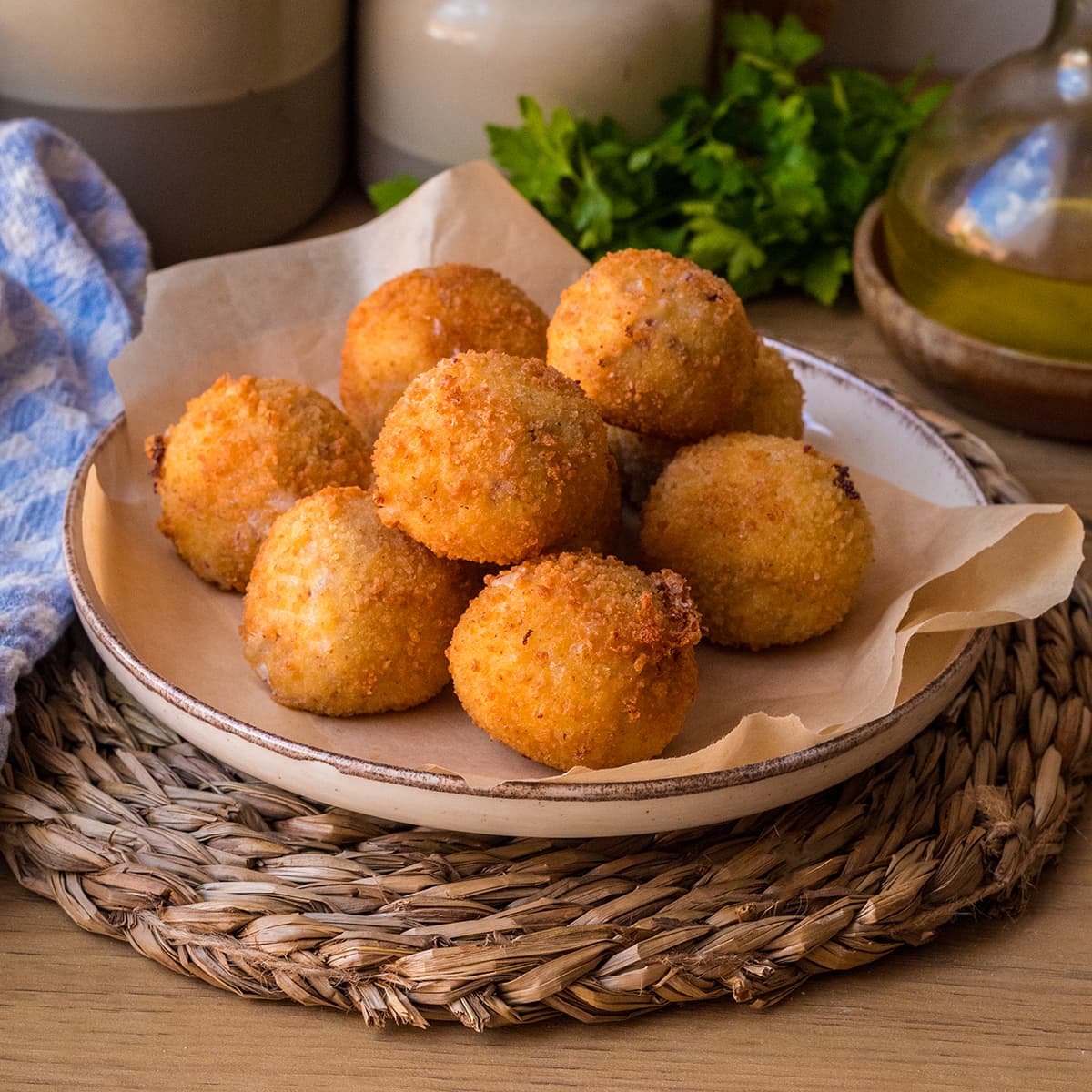 Croquetas de cecina y queso de cabra en Mambo
