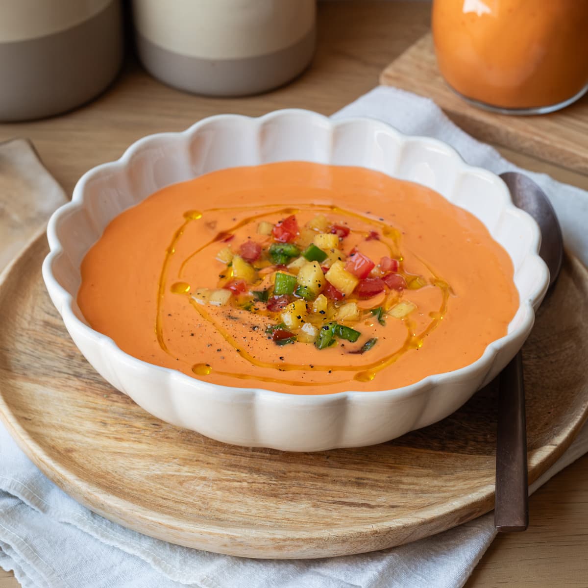 Gazpacho de melocotón en Mambo