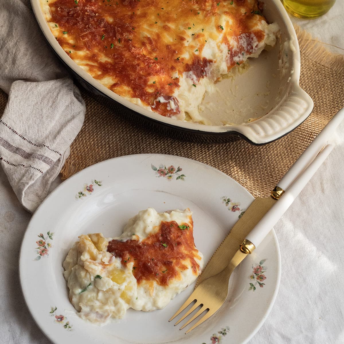 Bacalhau com natas
