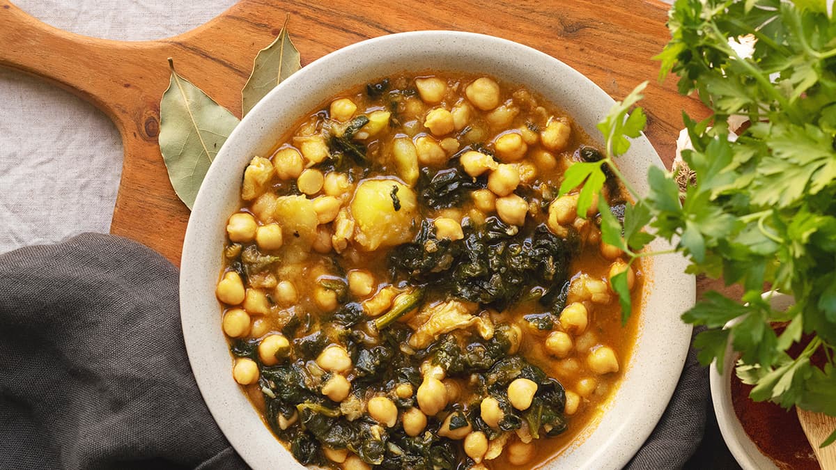 Potaje de garbanzos en 15 minutos en Olla GM