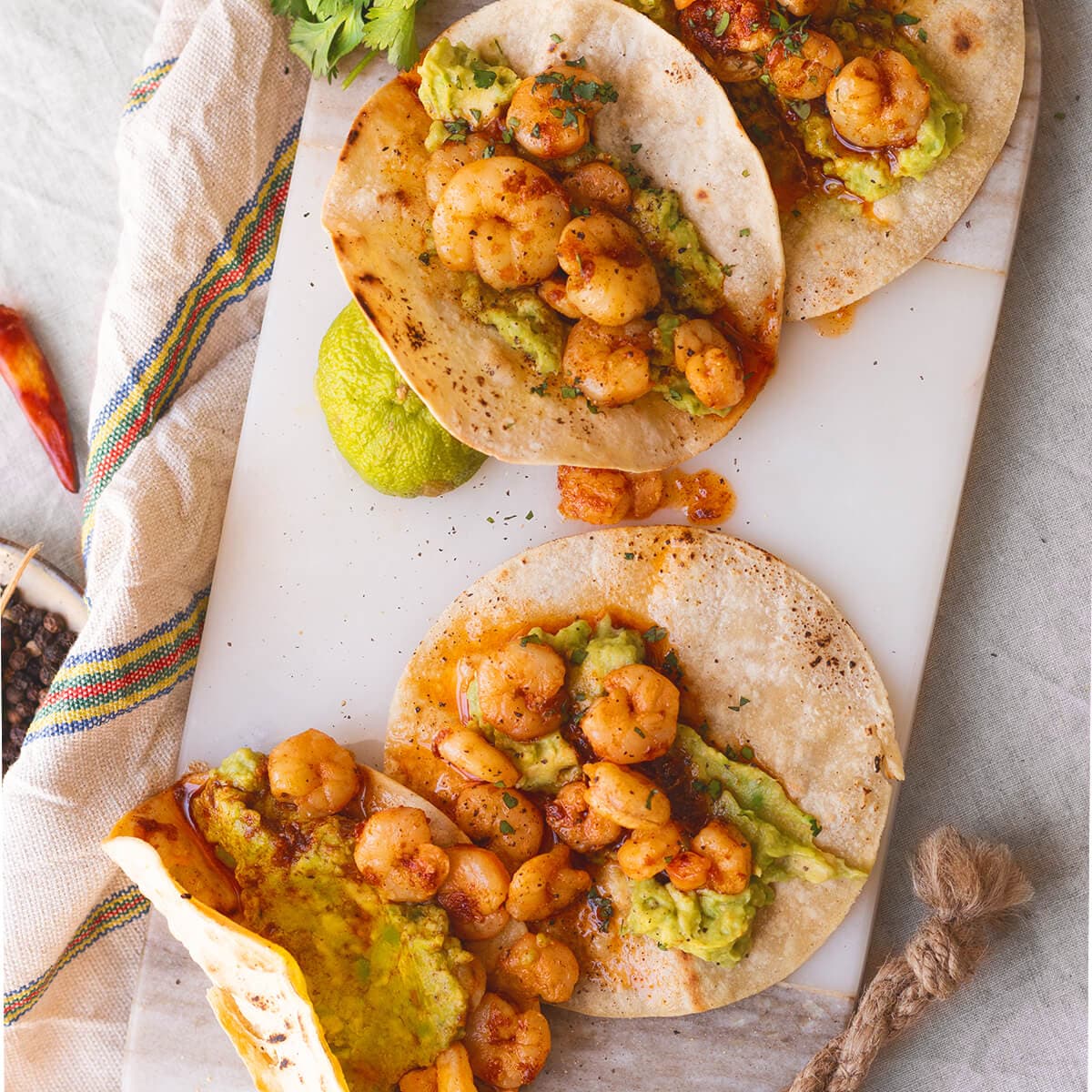 Tacos de gambitas