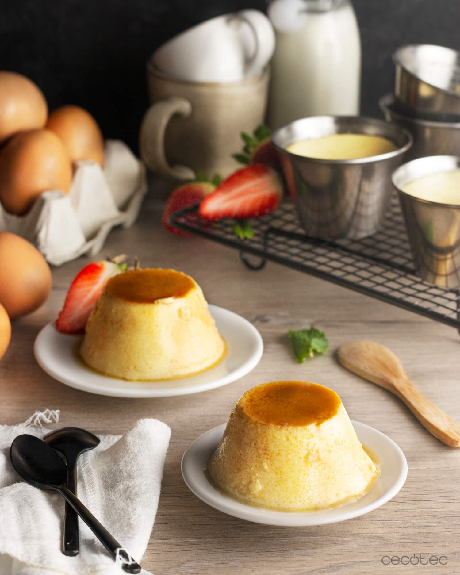 Flan de huevo en Cecofry