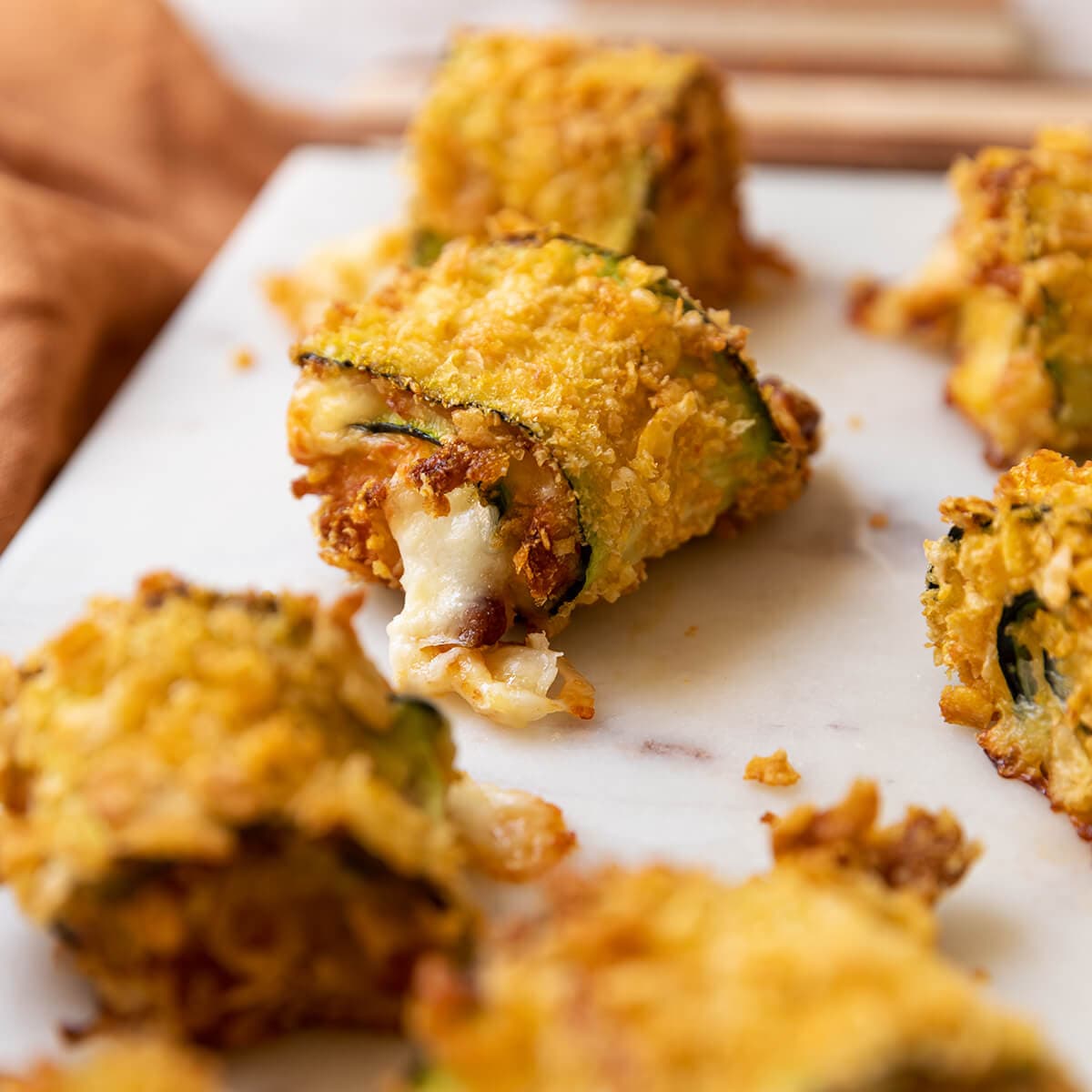 Rollitos de calabacín en Cecofry