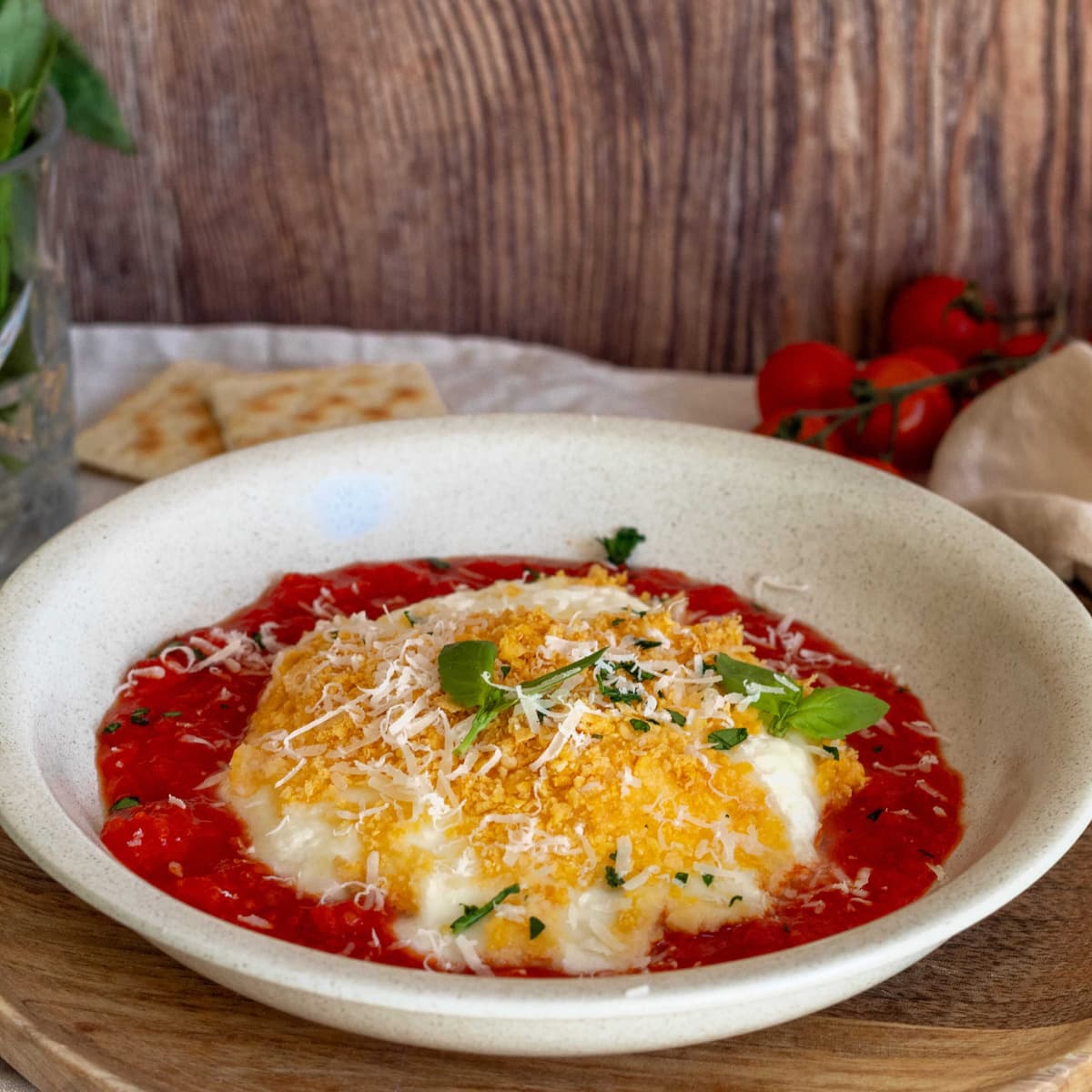 Burrata crujiente en Cecofry