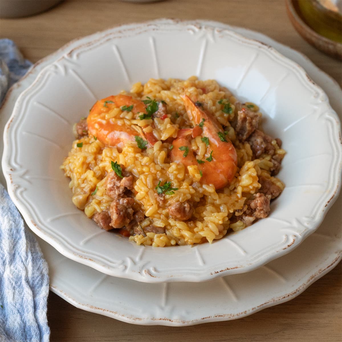 Arroz de mar y montaña en Olla GM