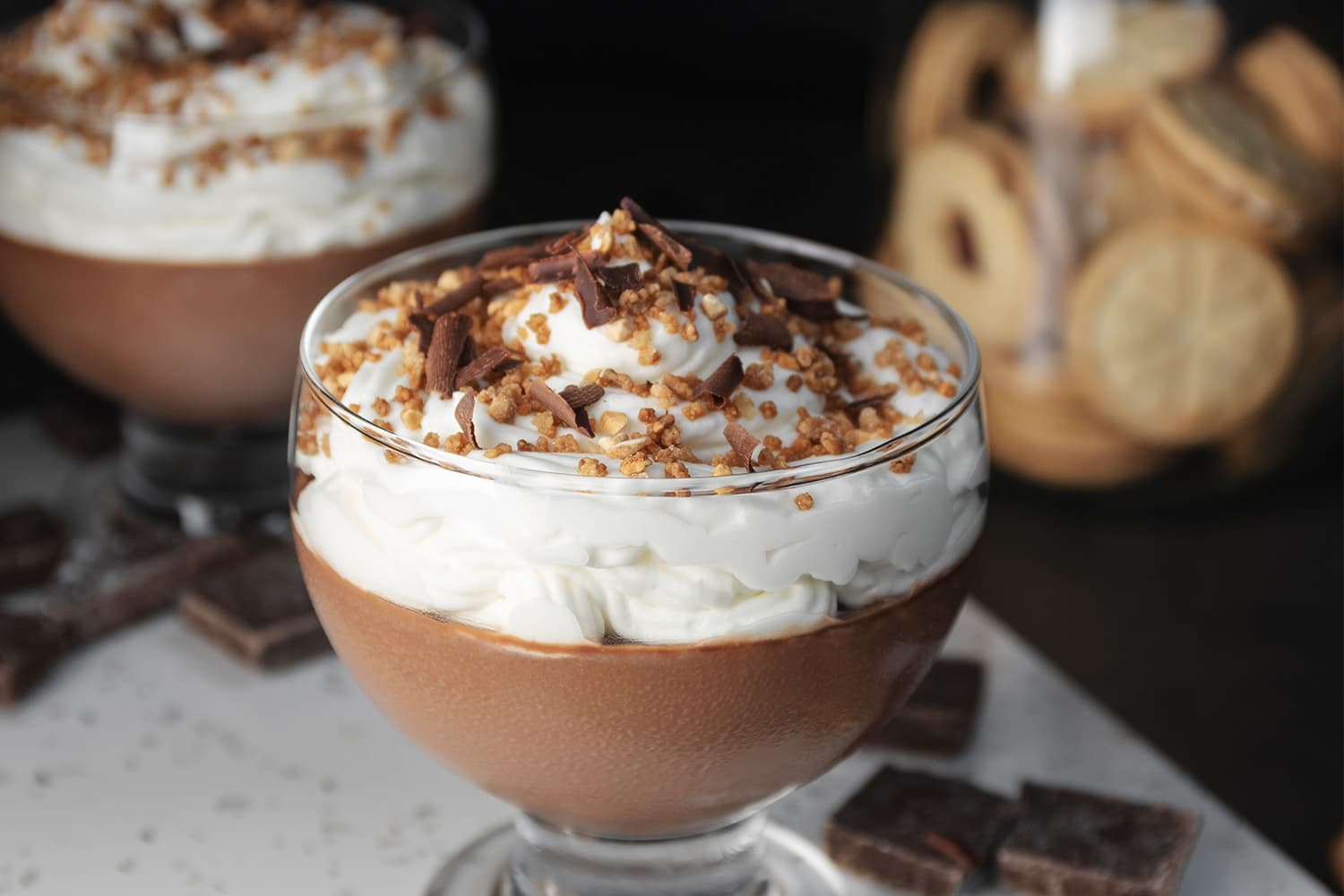 Copa de chocolate y nata en Mambo