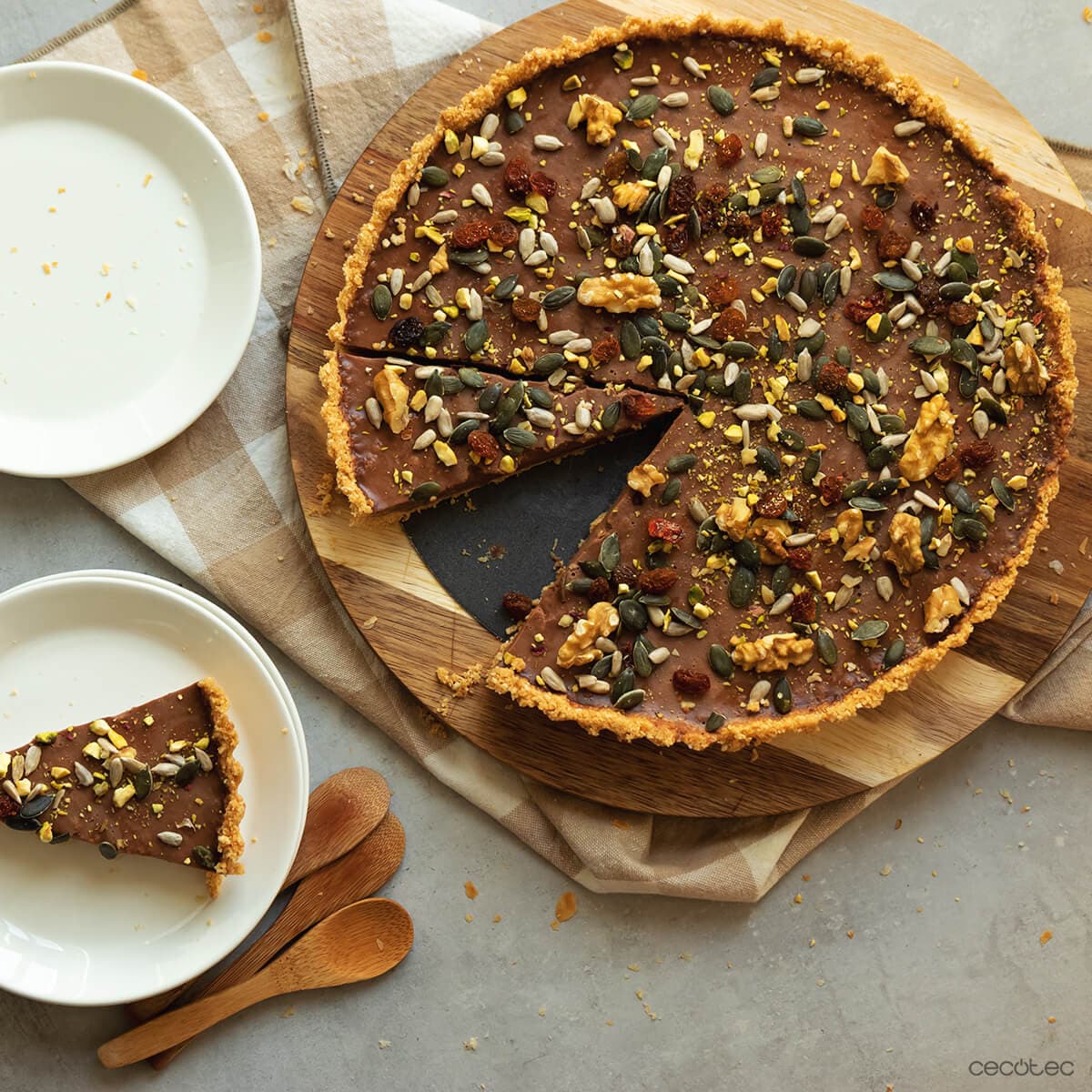 Tarta de chocolate y galleta en Ollas GM