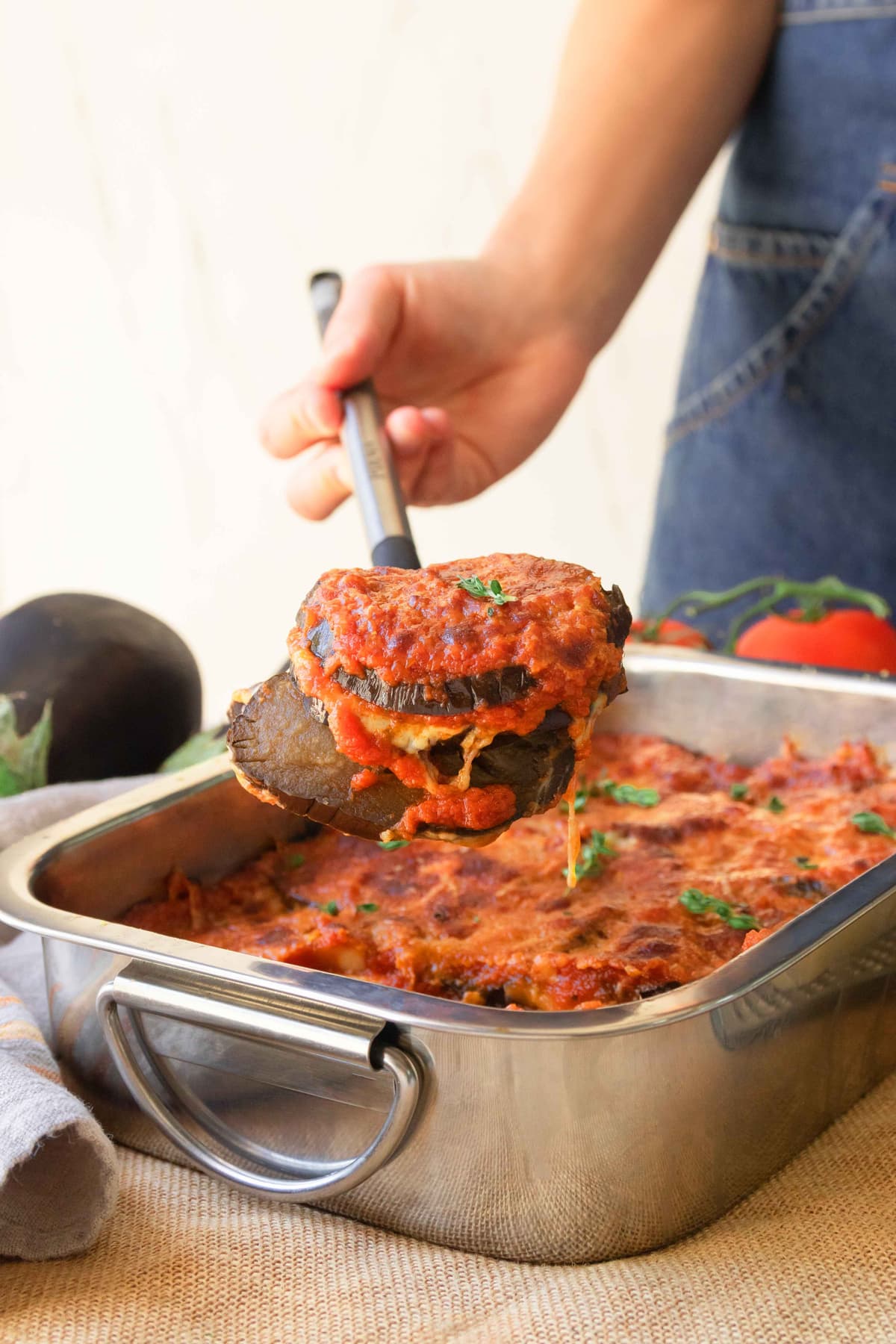 Berenjenas a la parmigiana en Mambo