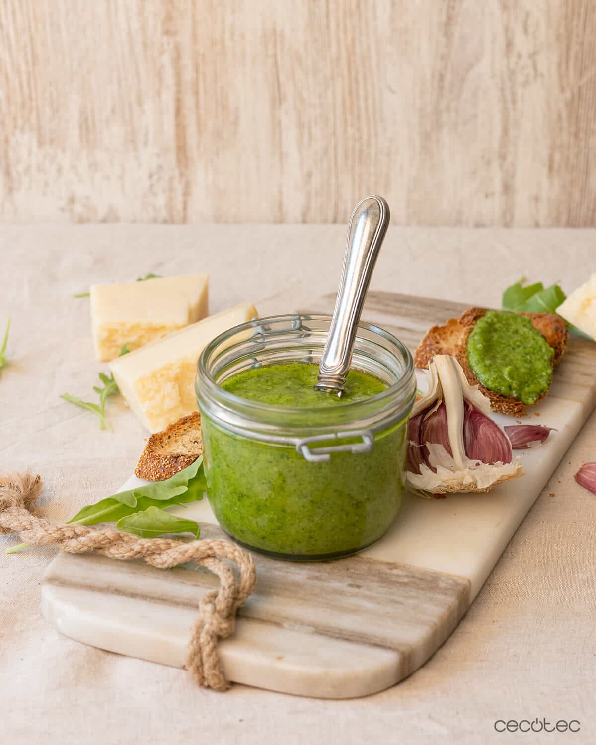 Pesto de rúcula en Mambo