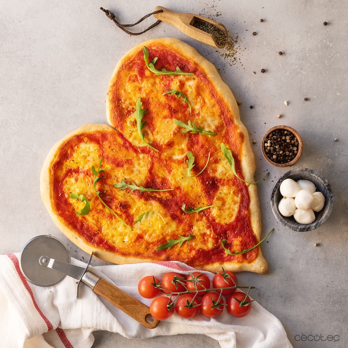 Pizza corazón