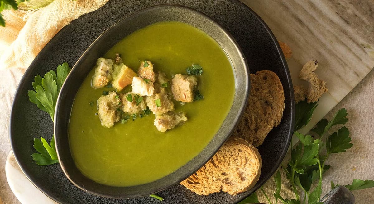 Crema de calabaza y espinacas en Mambo