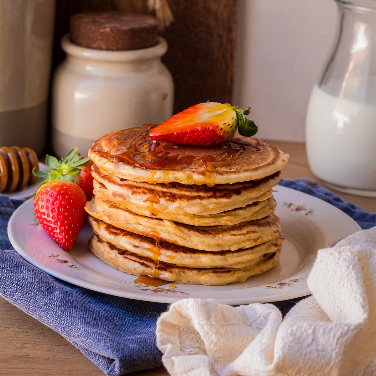 Pancakes de queso cottage en Mambo