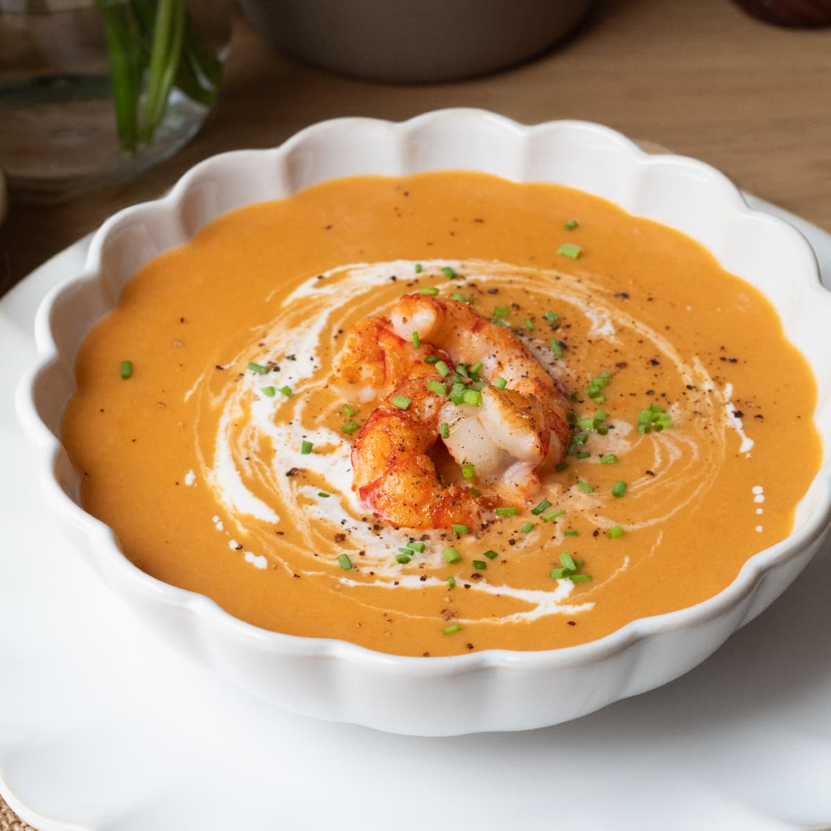 Bisqué de gambas en Olla GM