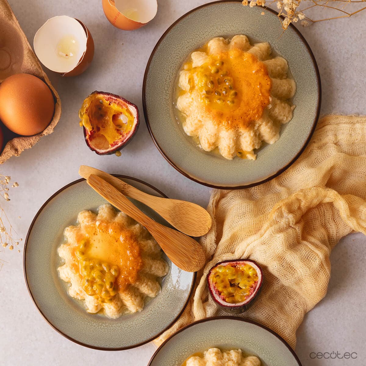 Flan de coco en Ollas GM