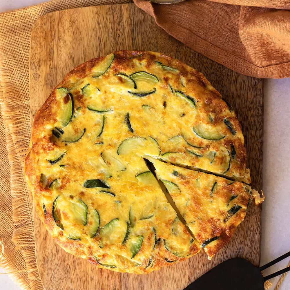 Tortilla de calabacín con provolone en Ollas GM