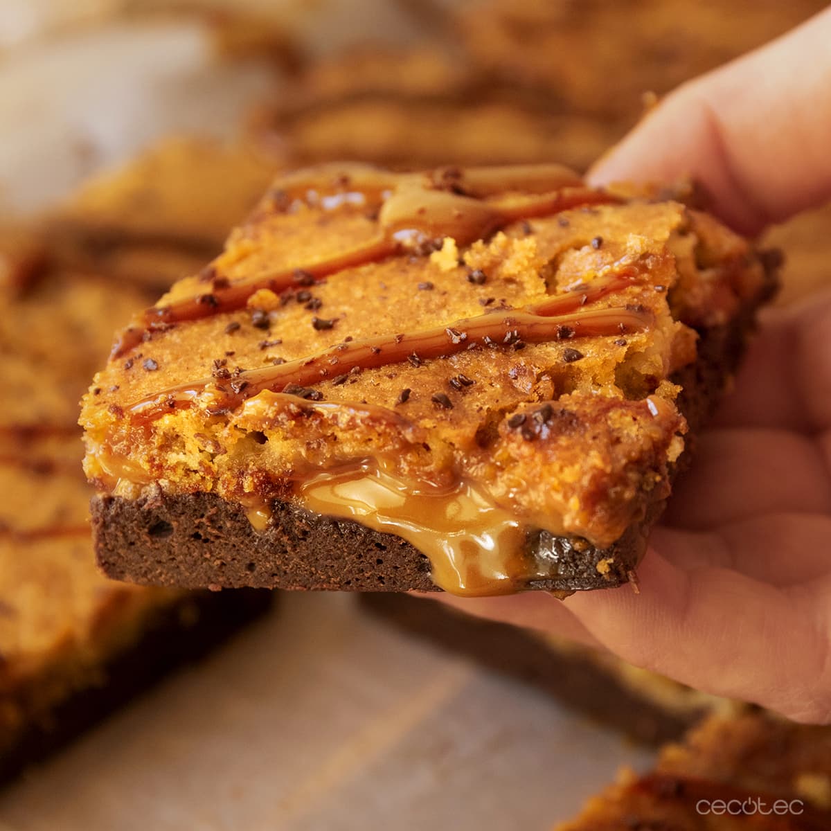 Brownie de galleta con dulce de leche en Mambo