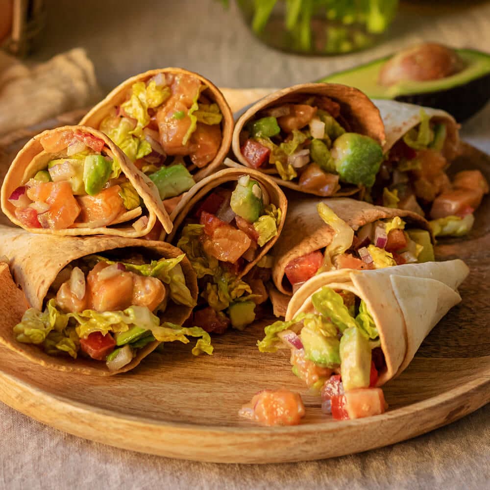 Conos rellenos de salmón en Ollas GM