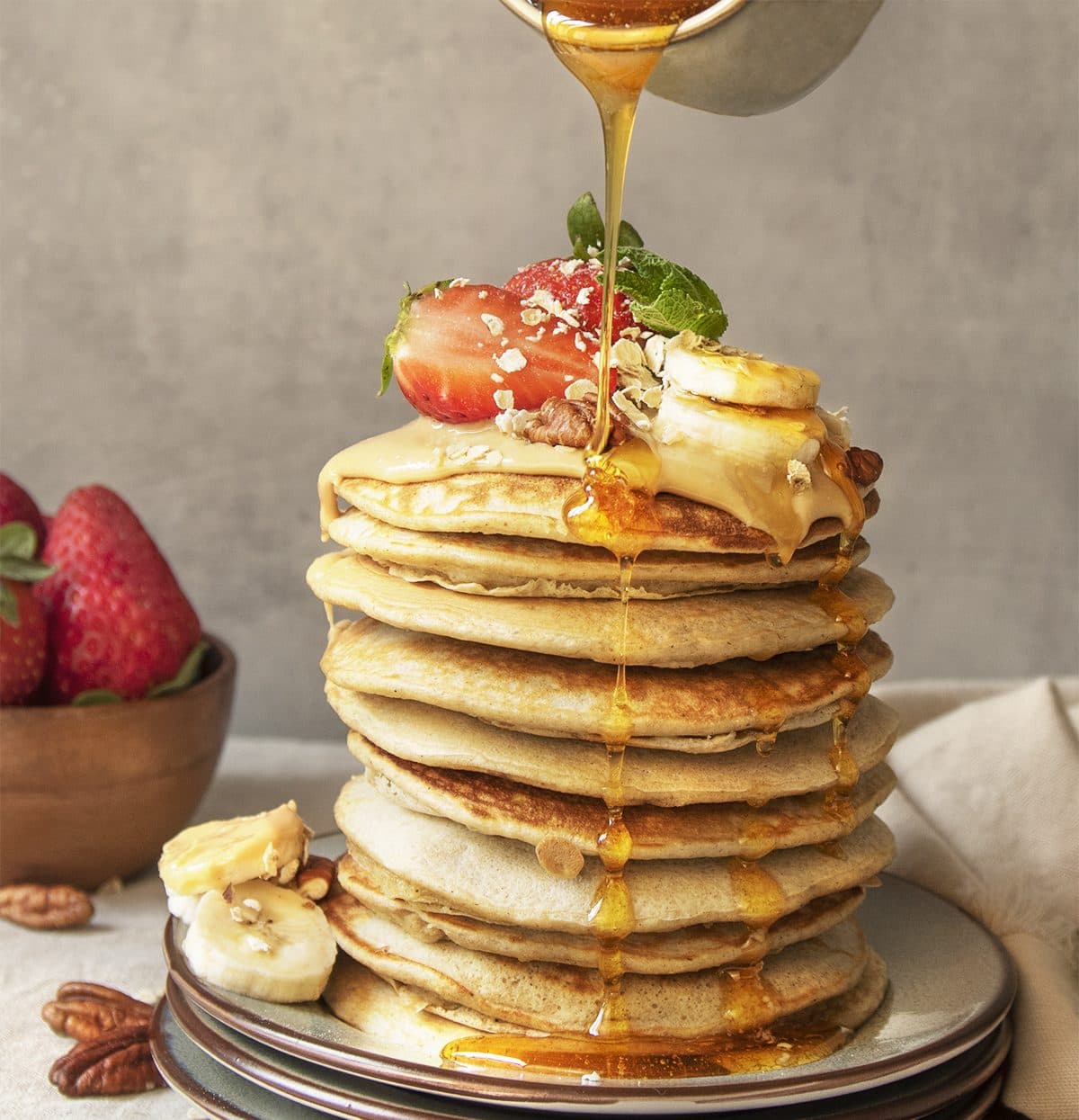 Tortitas de avena y plátano