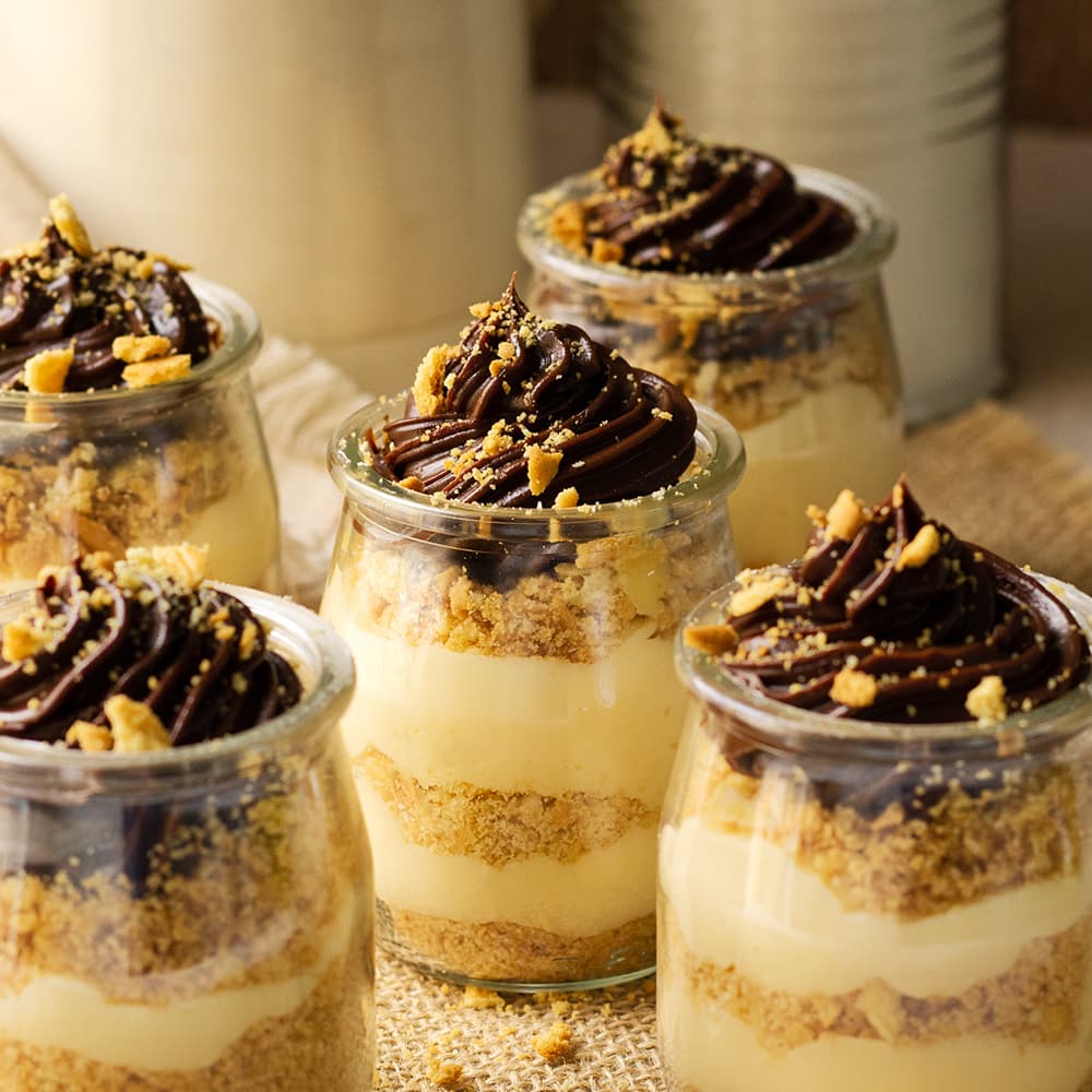 Tarta de la abuela en vasito en Mambo