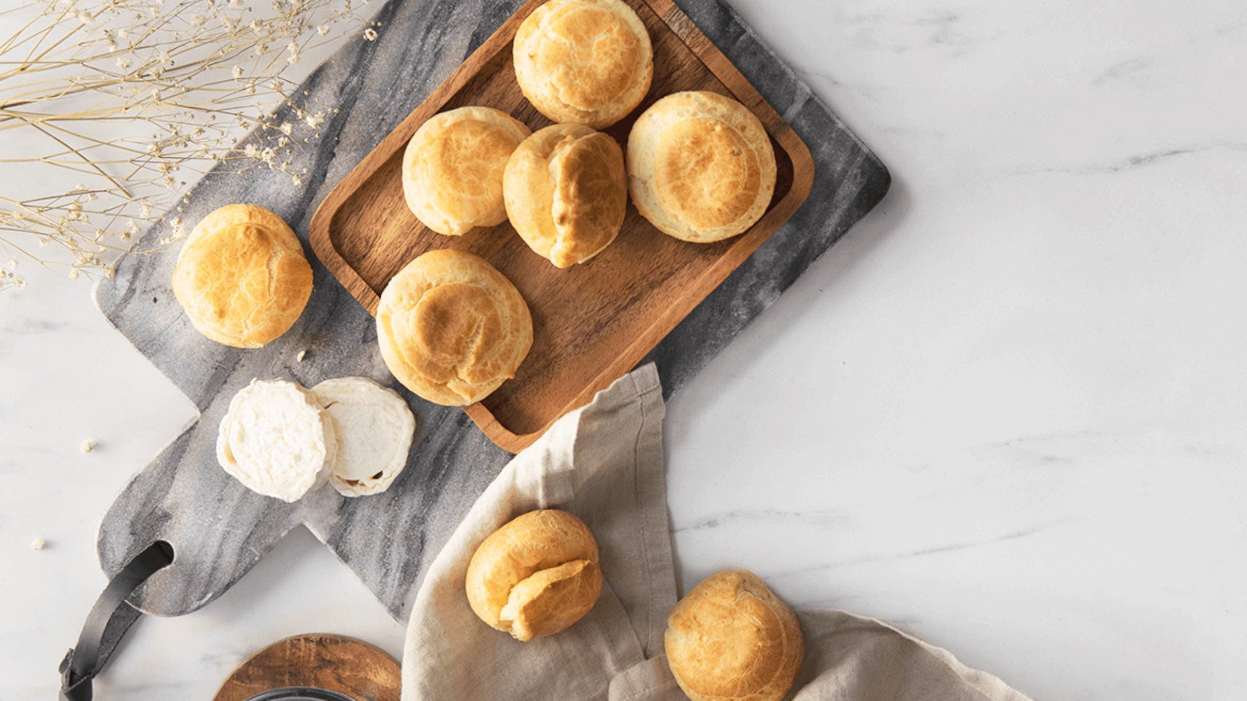 Bollitos de queso de cabra