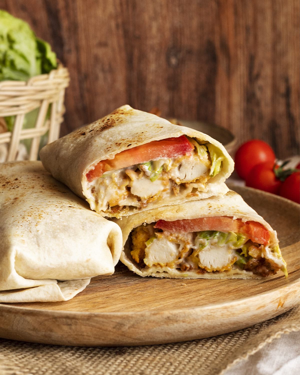 Wrap de pollo cesar en Cecofry