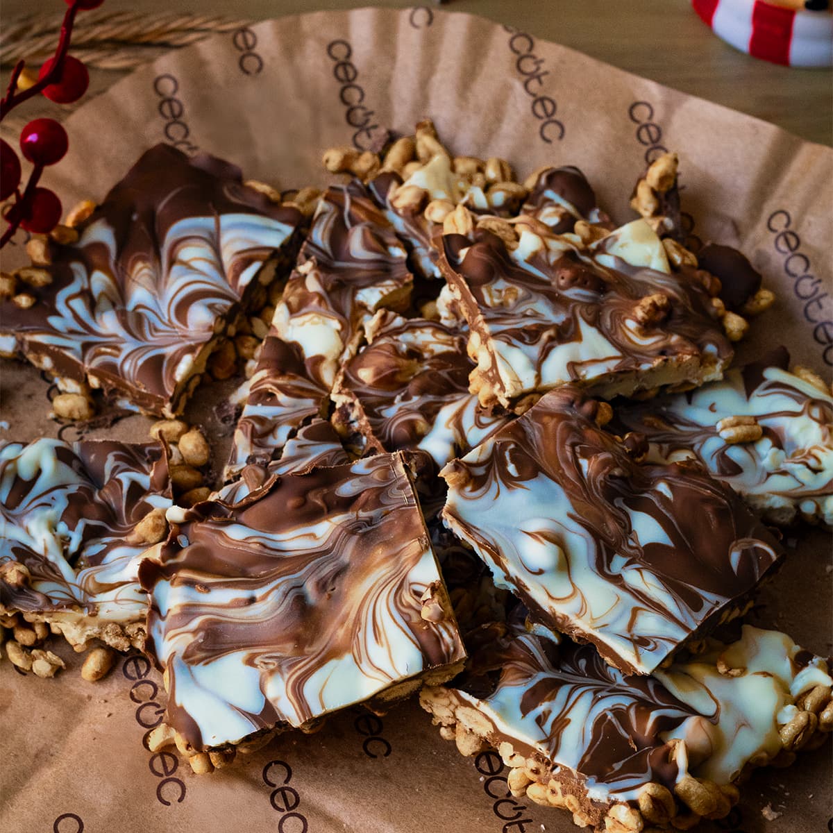 Turrón con cereales viral en Cecofry