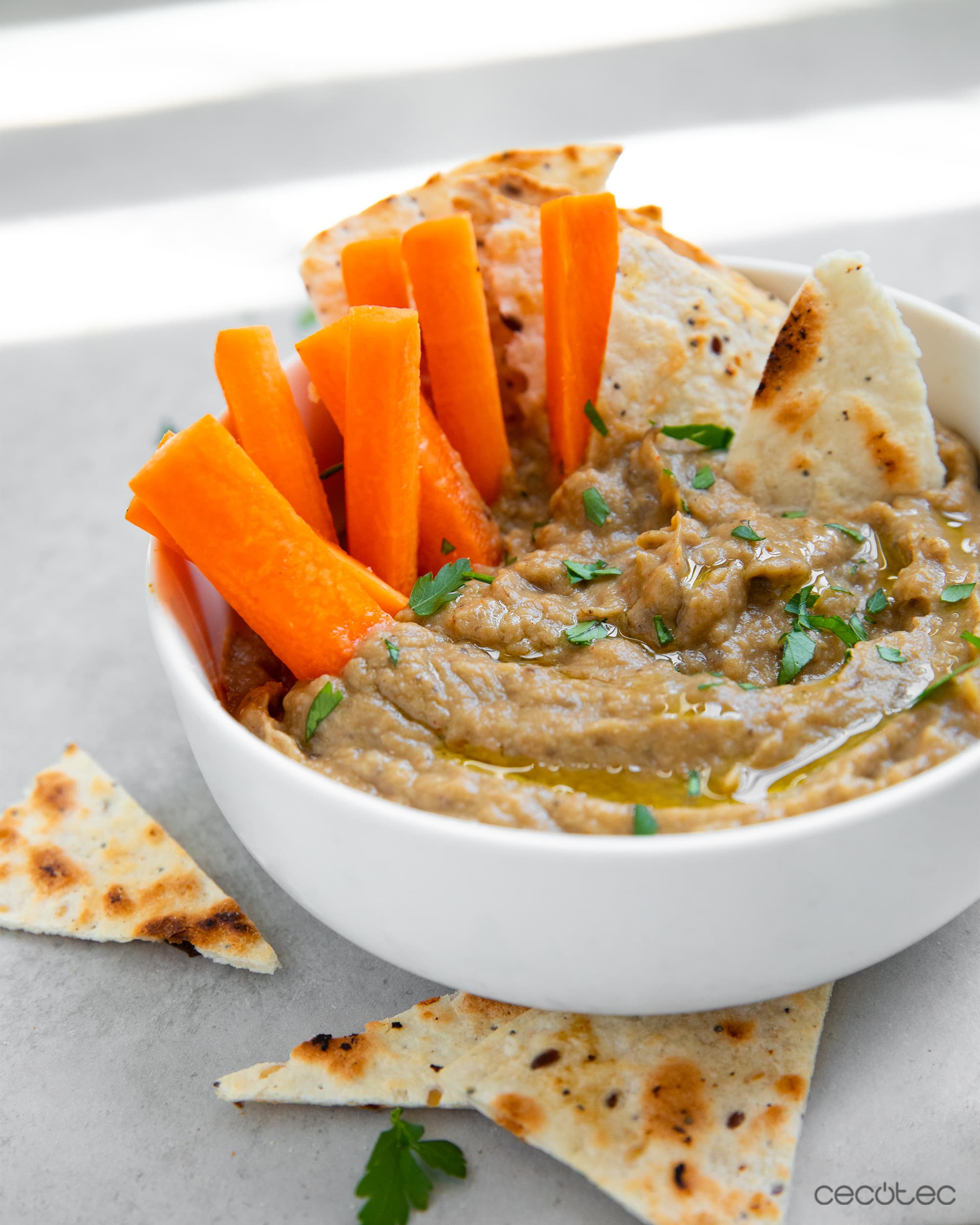 Baba ganoush o paté de berenjenas
