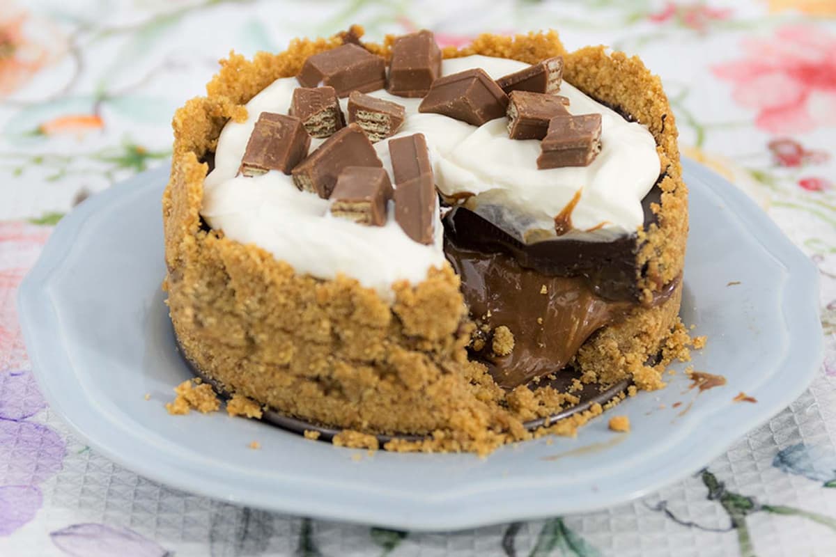 Tarta de dulce de leche y chocolate en Mambo