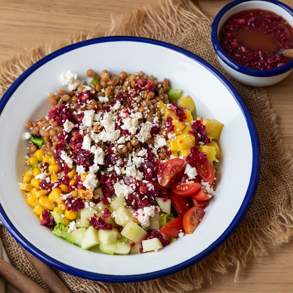 Ensalada de lentejas en Mambo
