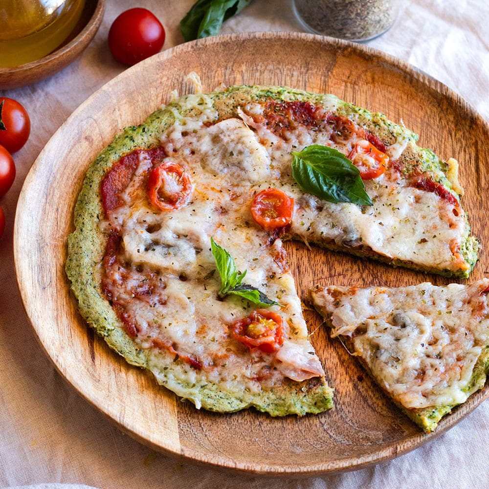 Pizza de brócoli en sartén en Mambo