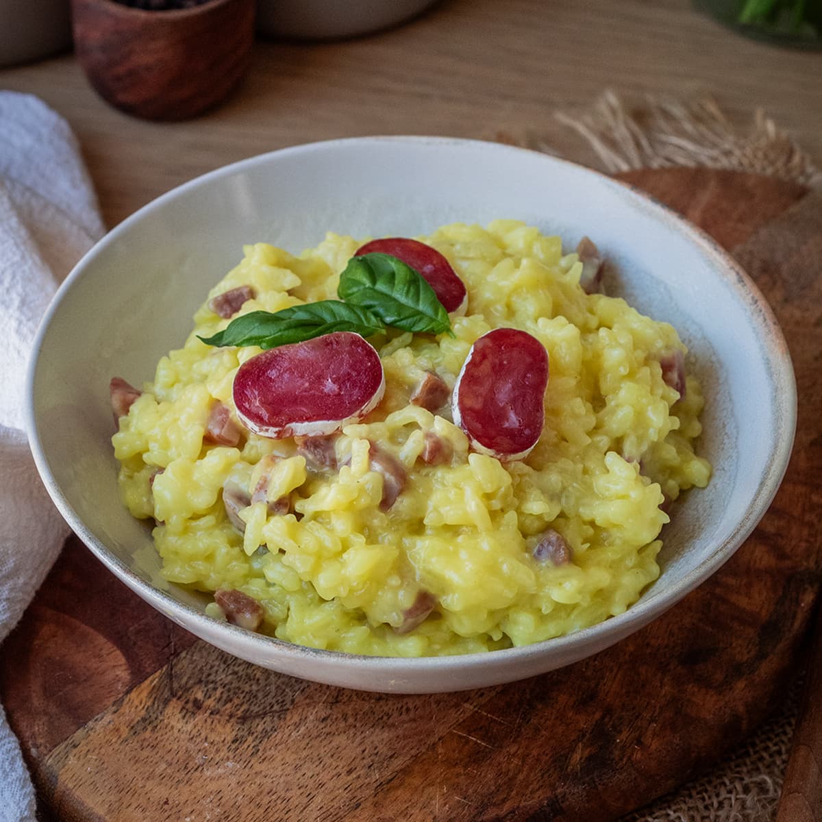 Risotto de fuet en Mambo