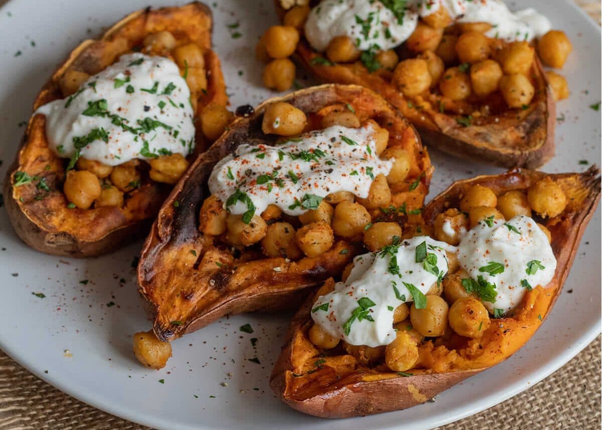 Boniatos con ricotta y parmesano en Cecofry