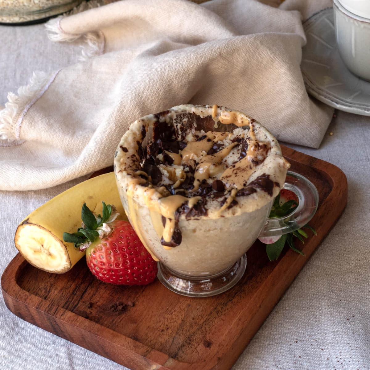 Mug cake de avena y plátano en Mambo
