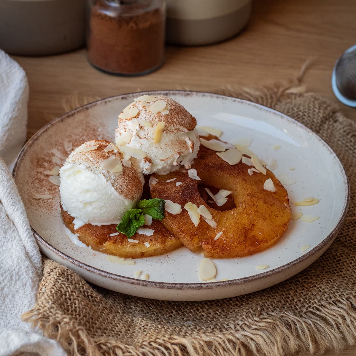 Piña asada en Cecofry