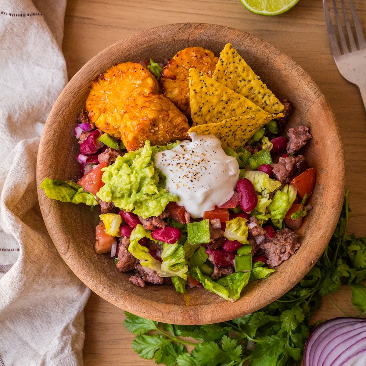 Ensalada tex mex en Cecofry