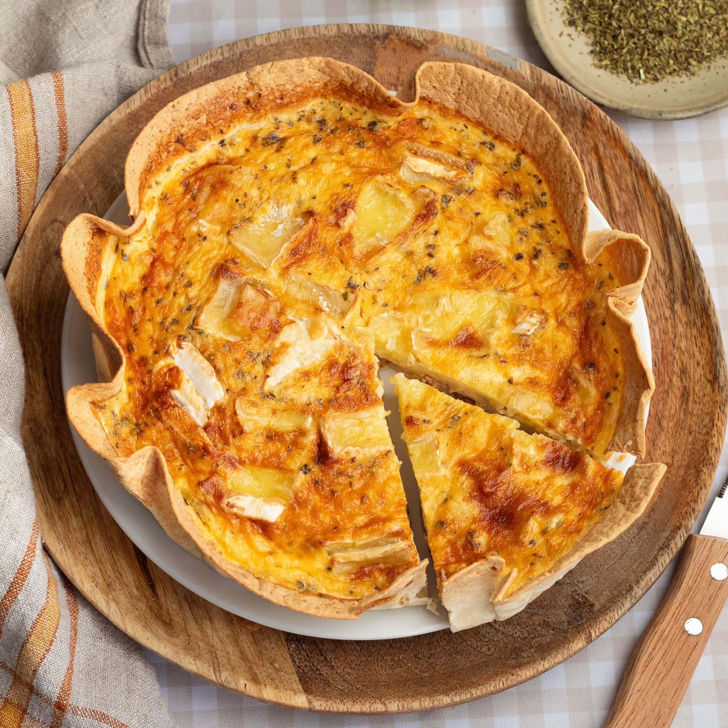 Quiche de beicon con brie en Cecofry
