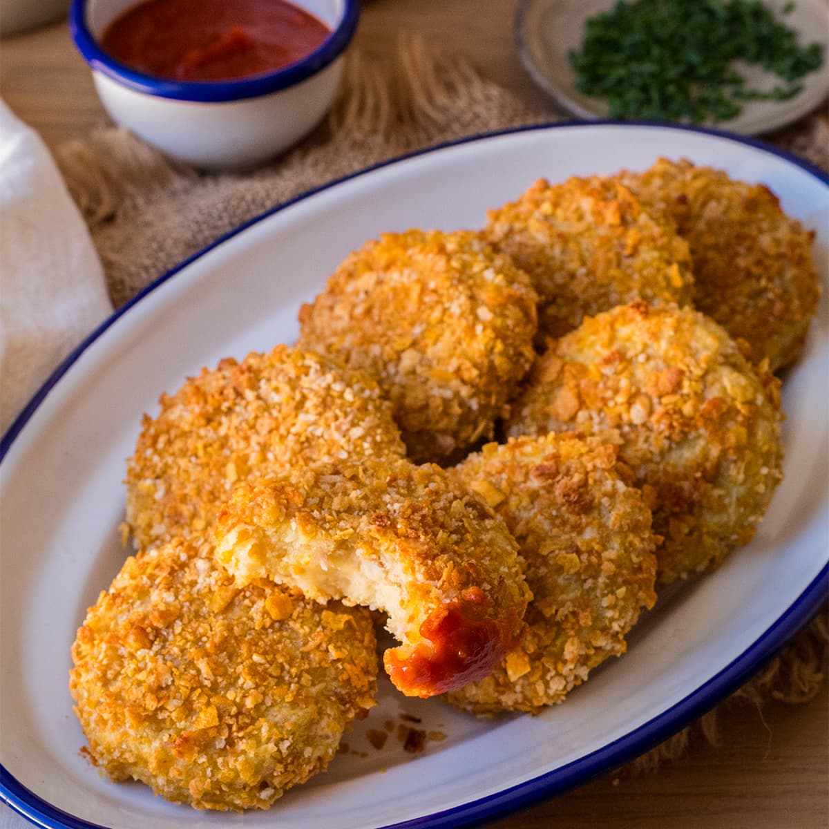 Cotolette de patata y atún en Cecofry