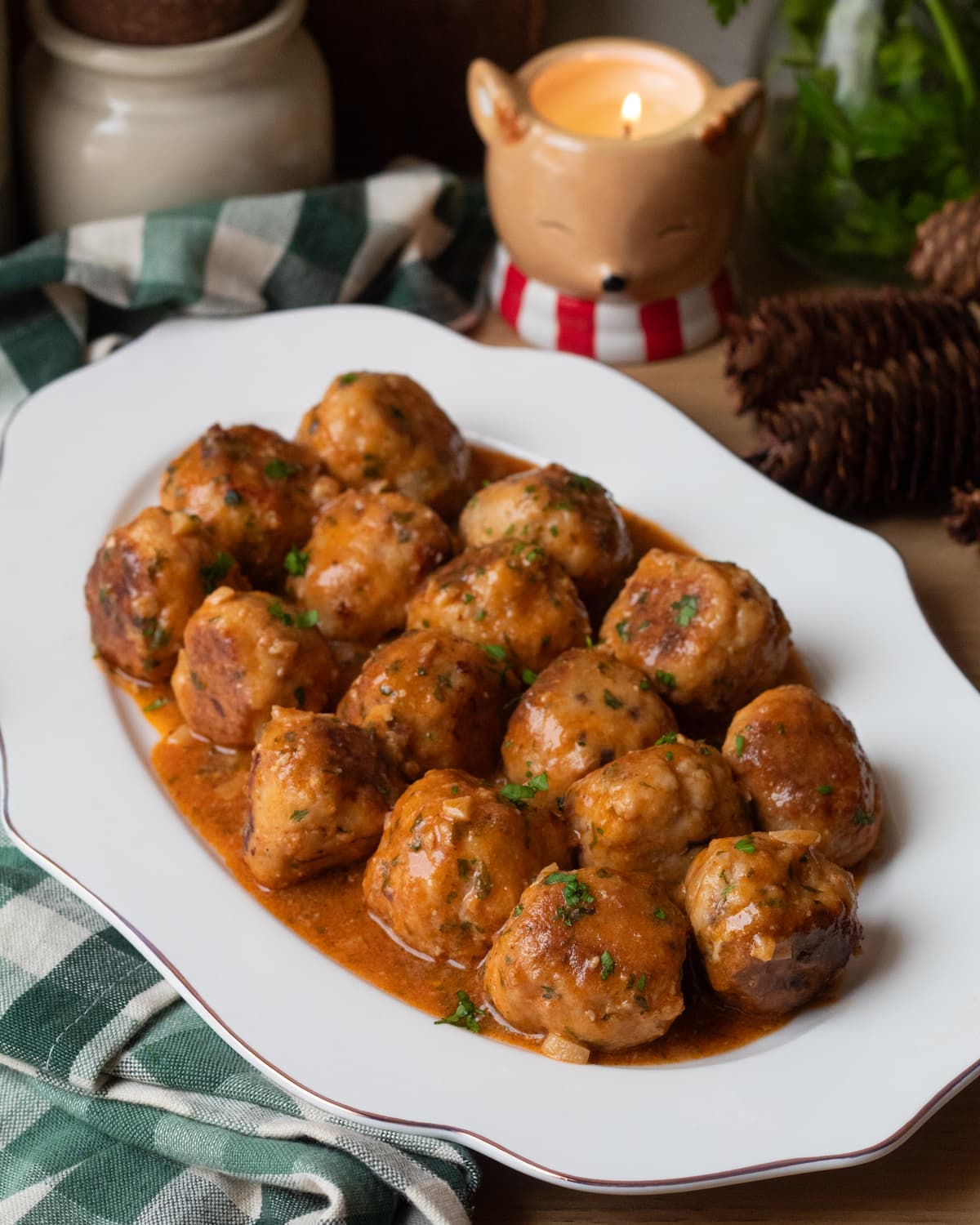 Albóndigas de rape y gambas en Mambo y Olla GM