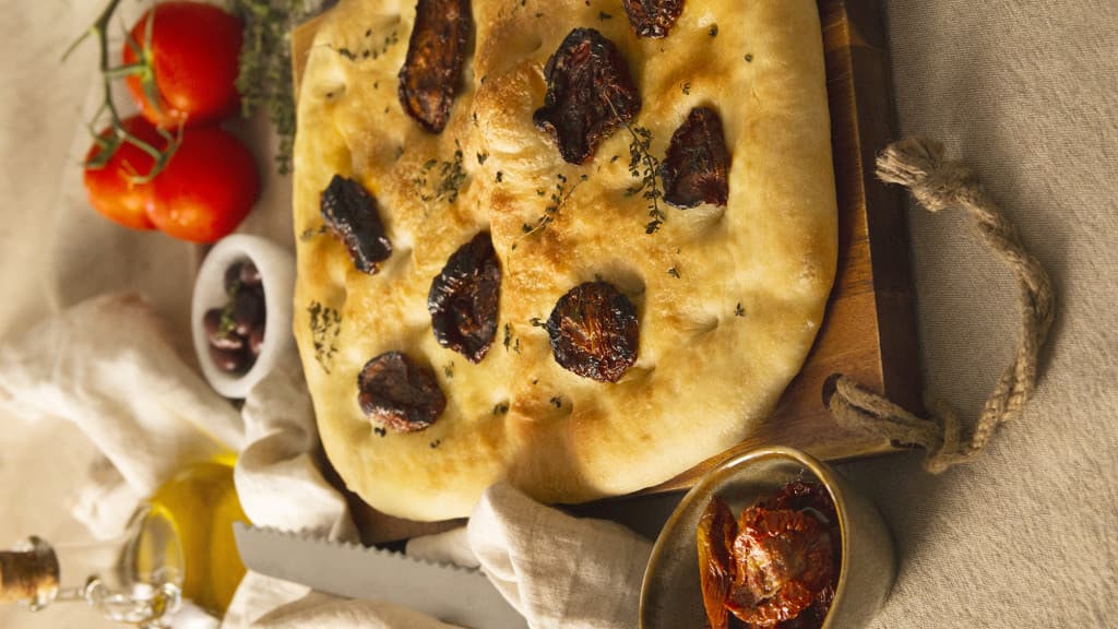 Focaccia de tomate seco